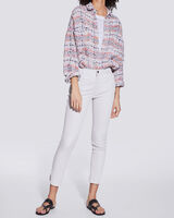 QUARTZ SKINNY SPLIT HEM LEATHER PANTS  image number null